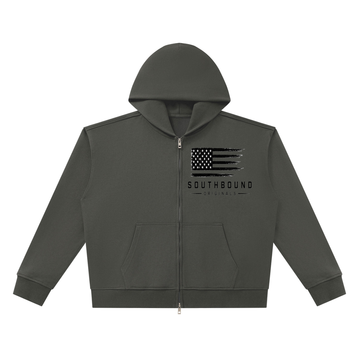 Unisex Heavyweight Full Zip Boxy Hoodie