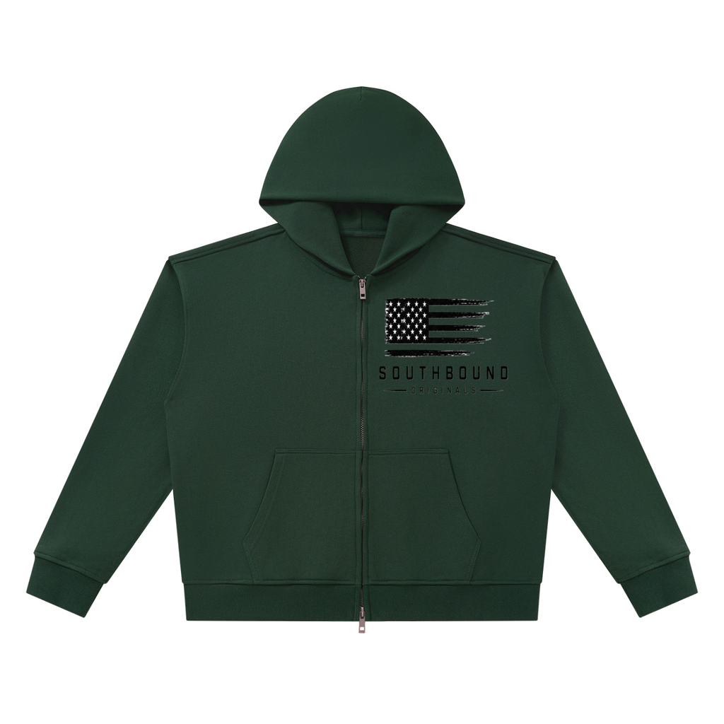 Unisex Heavyweight Full Zip Boxy Hoodie